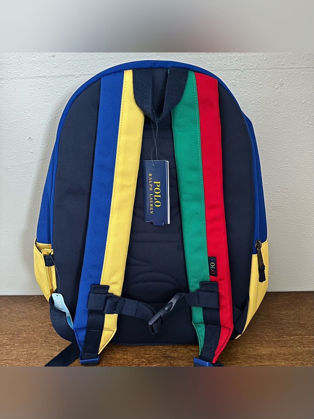 Polo Ralph Lauren Multi-Color Color Blocked Backpack - Picture 3 of 5